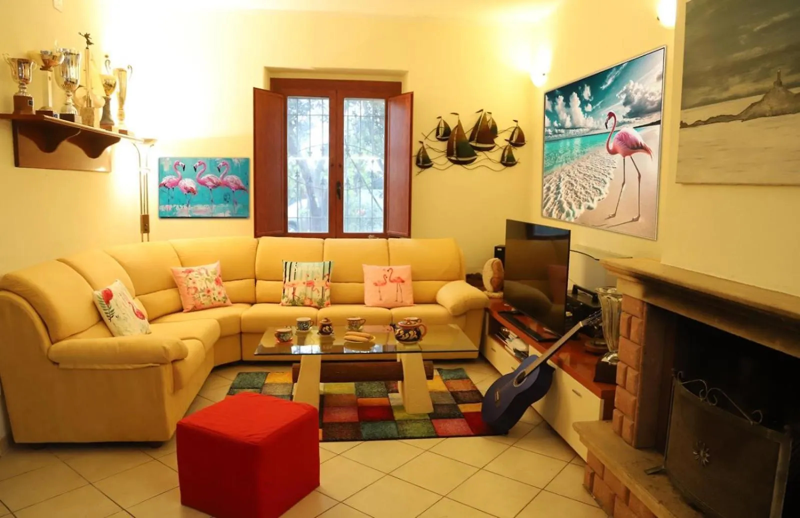 Semesterbostad L'Oasi Del Fenicottero Rosa Villa Cagliari Italien